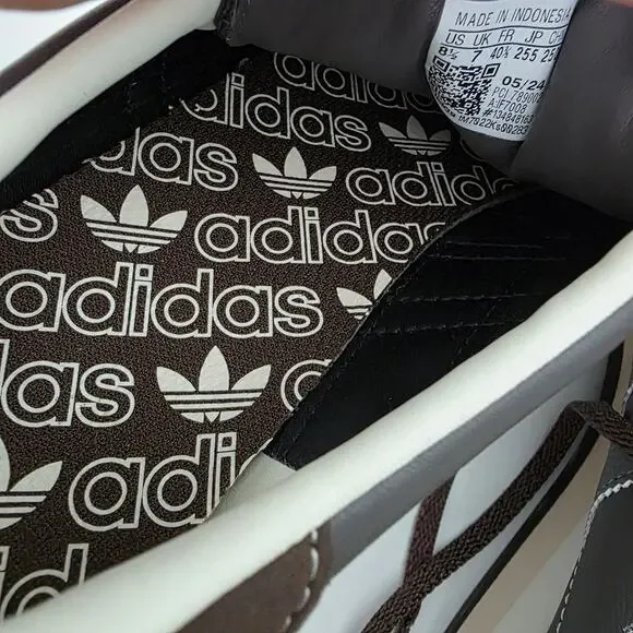 Adidas Originals Dark Brown Country OG Trimmed Leather Sneakers Women's Size 8.5 - Picture 4 of 8